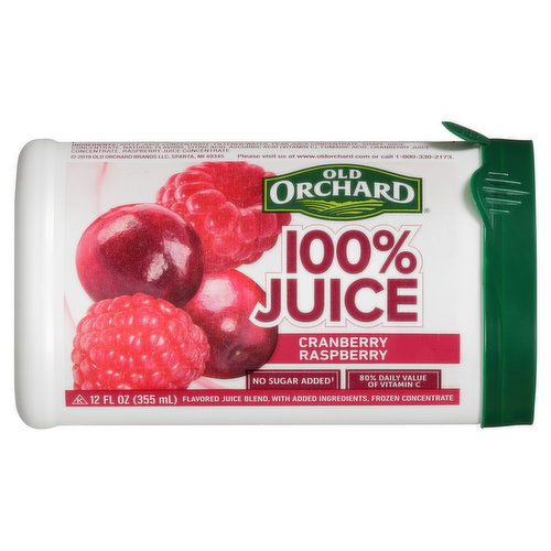 Old Orchard 100% Juice, Cranberry Raspberry