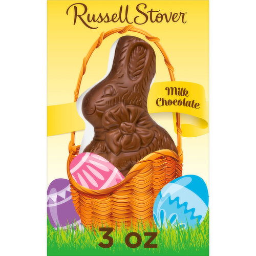 Russell Stover Easter Easter Bunny Solid Milk Chocolate Candy Rabbit