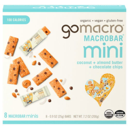 GoMacro Coconut + Almond Butter + Chocolate Chips Mini MacroBar