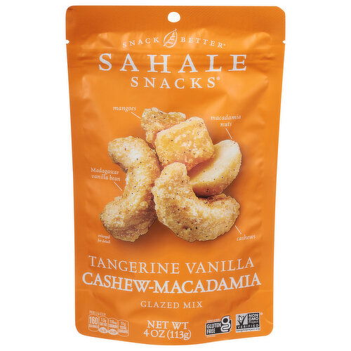 Sahale Snacks Glazed Mix, Tangerine Vanilla Cashew-Macadamia
