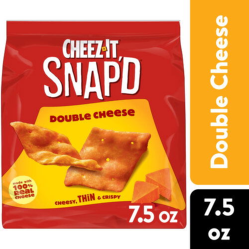 Cheez-It Snap'd Cheese Cracker Chips, Double Cheese