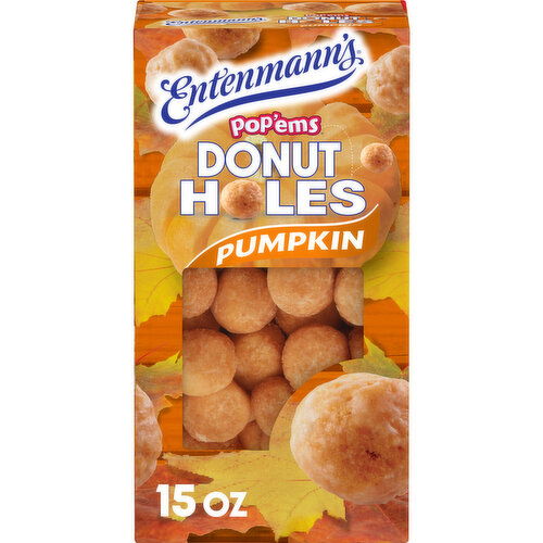 Entenmann's Pop'ems Pumpkin Donut Holes, 15 oz