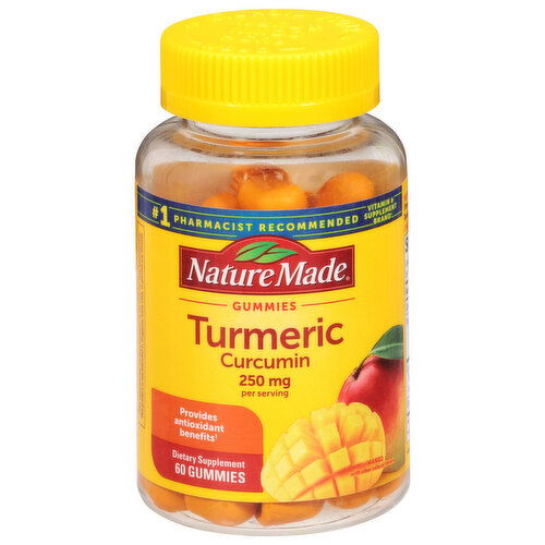 Nature Made Turmeric Curcumin, 250 mg, Gummies, Mango