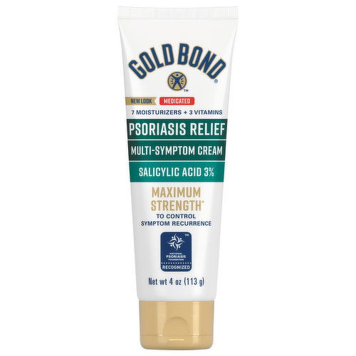 Gold Bond Psoriasis Relief, Multi-Symptoms, Cream, Maximum Strength