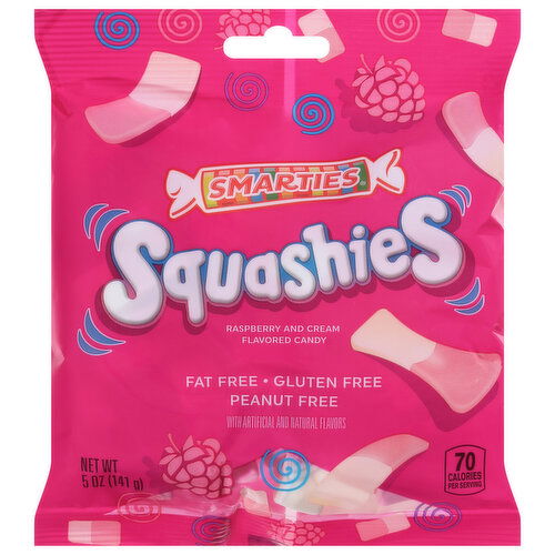 Smarties Squashies Candy, Raspberry and Cream