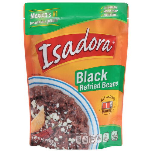 Isadora Refried Beans, Black