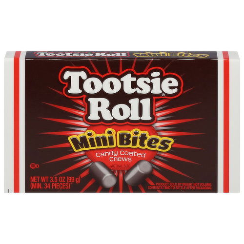 Tootsie Roll Candy Coated Chews, Mini Bites