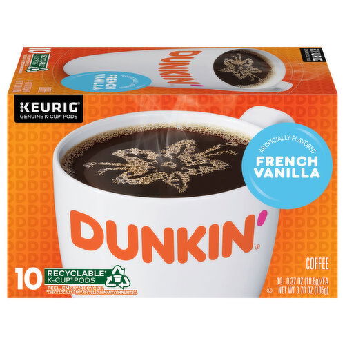 Dunkin' Coffee, French Vanilla, K-Cup Pods