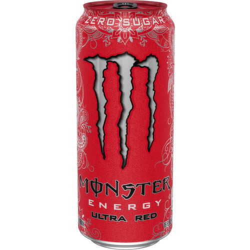 Monster Energy Ultra Monster Energy Ultra Red Monster Energy Ultra, Red, Sugar Free Energy Drink,  16 Fl Oz