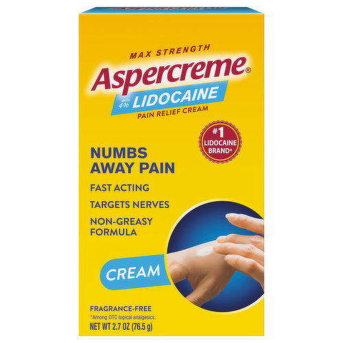 Aspercreme Pain Relief Cream, Max Strength