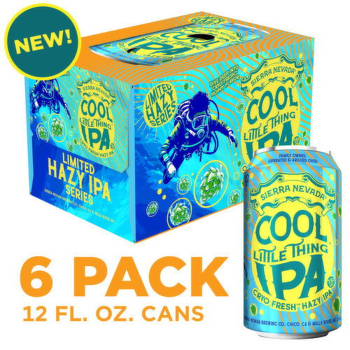 Sierra Nevada Cool Little Thing Cryo Fresh Hazy IPA Craft Beer 6 Pack (12oz Cans)