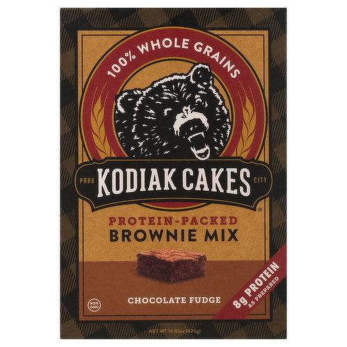 Kodiak Cakes Brownie Mix, Protein-Packed, Chocolate Fudge