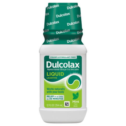 Dulcolax Laxative, Mint Flavor, Liquid