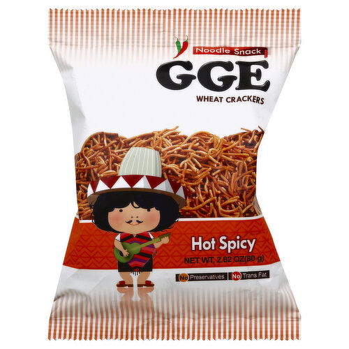 GGE Crackers, Wheat, Hot Spicy