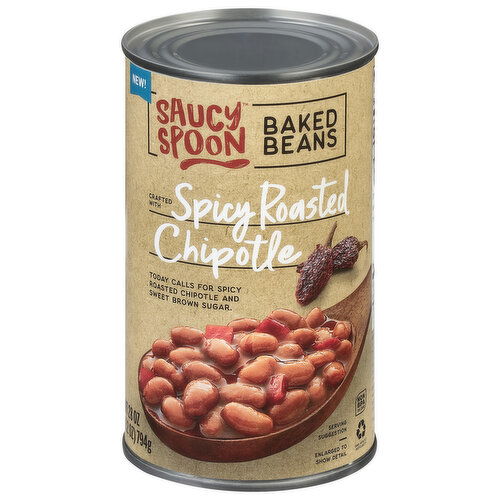 Saucy Spoon Baked Beans, Spicy Roasted Chipotle