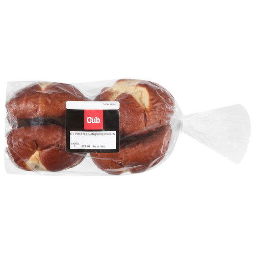 Cub Pretzel Hamburger Rolls