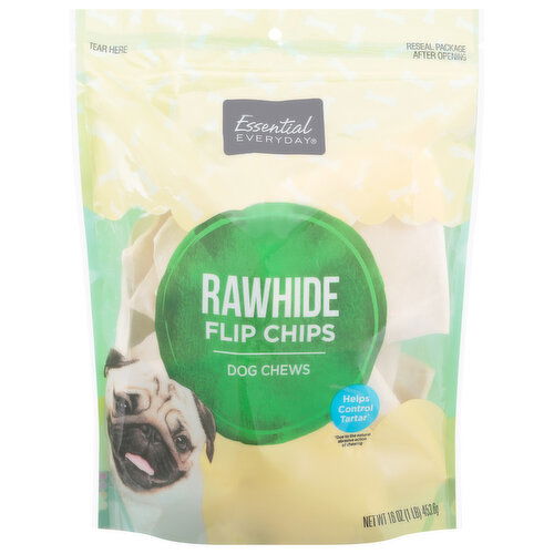 Essential Everyday Dog Chews, Rawhide, Flip Chips