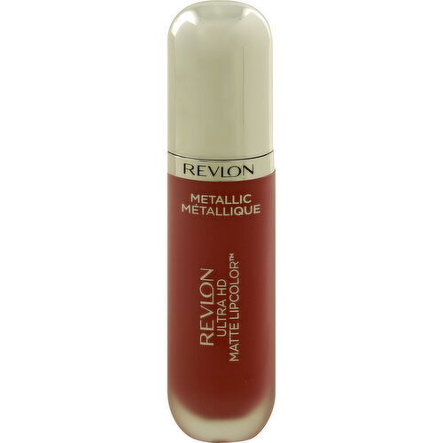 Revlon Ultra HD Lipcolor, Metallic, Matte, 680 HD Glam