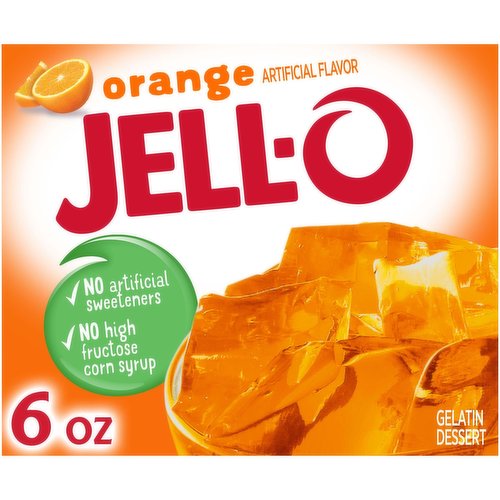 Jell-O Orange Gelatin Dessert Mix