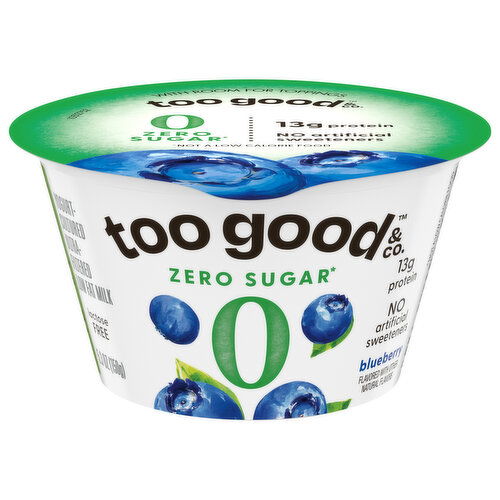 Too Good & Co. Zero Sugar Low Fat Blueberry Yogurt