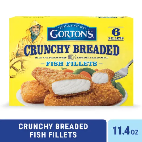 Gorton's Fish Fillets, Crunchy Breaded