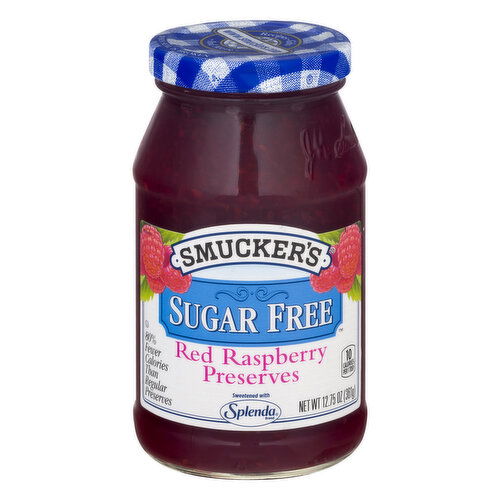 Smucker's Preserves, Sugar Free, Red Raspberry