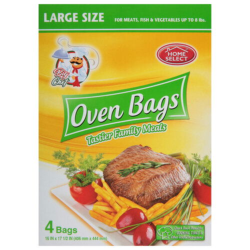 Home Select Oven Bags, Large Size