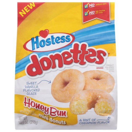 Hostess Donettes Donuts, Mini, Honey Bun