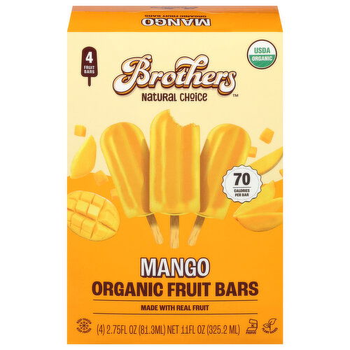 Brothers Natural Choice Organic Mango Fruit Bars