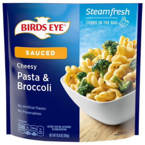 Birds Eye Steamfresh Sauced Cheesy Pasta & Broccoli Frozen Side