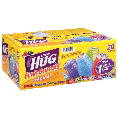 Little Hug Fruit Barrels Fruit Drink, Original Variety Pack