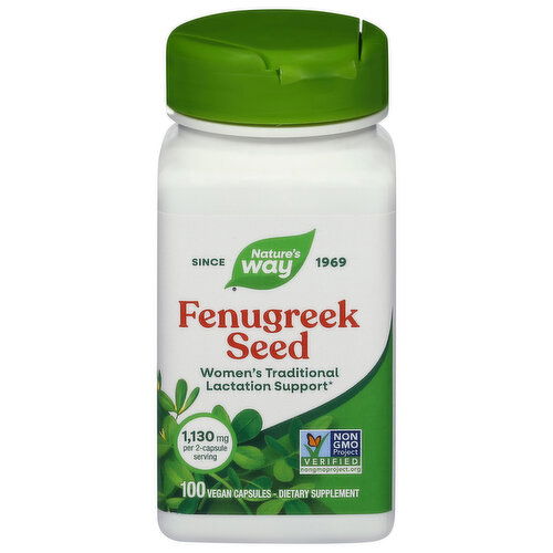 Nature's Way Women's Vegan Capsules 1,130 mg Fenugreek Seed