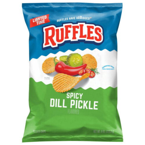 Ruffles Spicy Dill Pickle Potato Chips