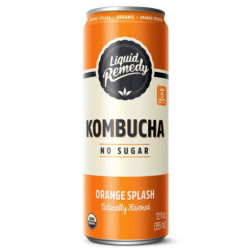 Liquid Remedy Kombucha, Orange Splash