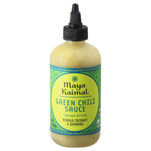 Maya Kaimal Green Chili Sauce, Indian Style, Hot