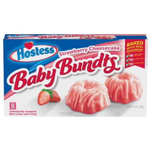 Hostess Baby Bundts Cakes, Strawberry Cheesecake