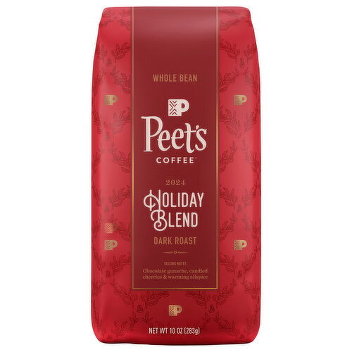 Peet's Coffee Coffee, Whole Bean, Dark Roast, 2024 Holiday Blend