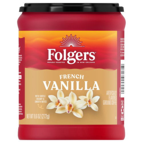 Folgers Coffee, French Vanilla, Ground