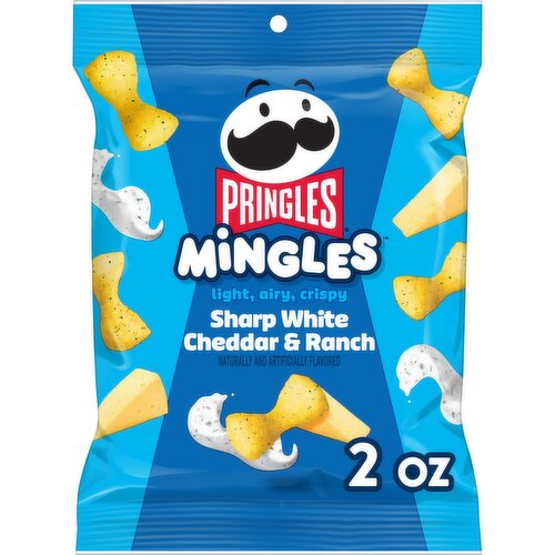 Pringles Mingles Puffed Snacks, Sharp White Cheddar and Ranch