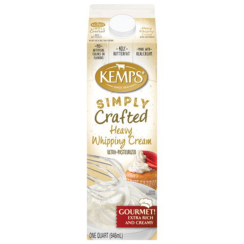Kemps Simply Crafted Heavy Whipping Cream, Simply Crafted
