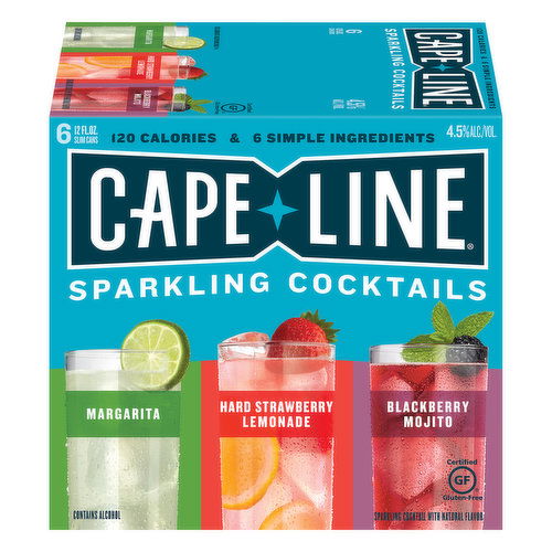 Cape Line Sparkling Cocktails, Assorted