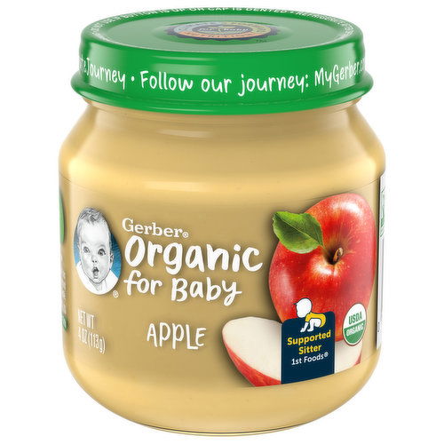 Gerber Organic for Baby Apple, Supported Sitter 1st Foods