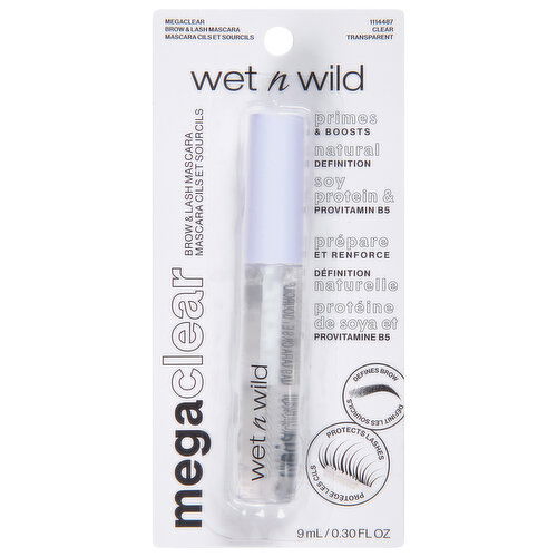 Wet n Wild Mega Clear Brow & Lash Mascara, Clear Transparent 114487