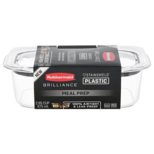 Rubbermaid Brilliance Meal Prep, Plastic