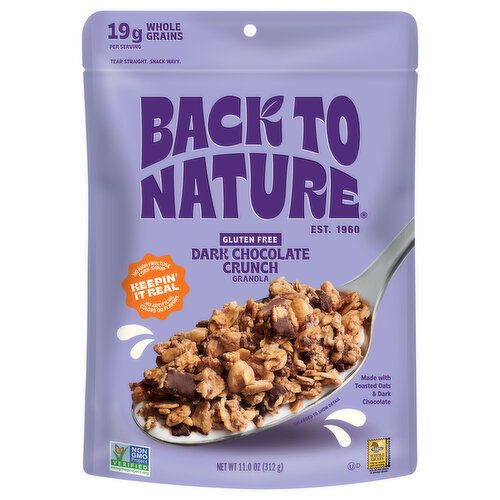 Back to Nature Granola, Gluten Free, Dark Chocolate Crunch