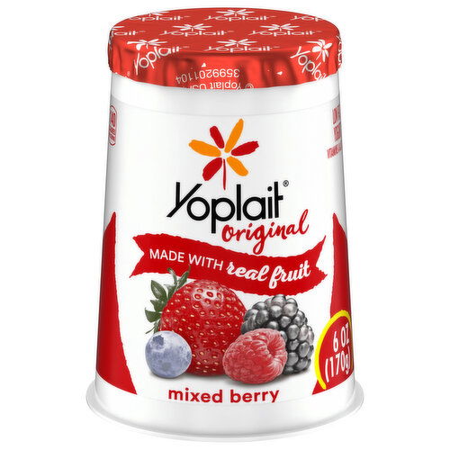 Yoplait Original Yogurt, Low Fat, Mixed Berry