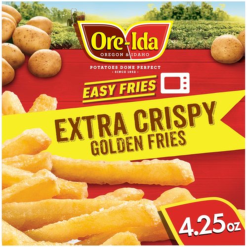 Ore-Ida Ready in 5 Extra Crispy Golden French Fries Fried Microwavable Frozen Potatoes