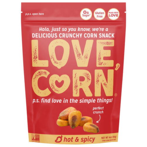 Love Corn Crunchy Hot & Spicy Corn Snack