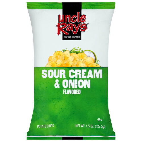 Uncle Ray's Potato Chips, Sour Cream & Onion Flavored