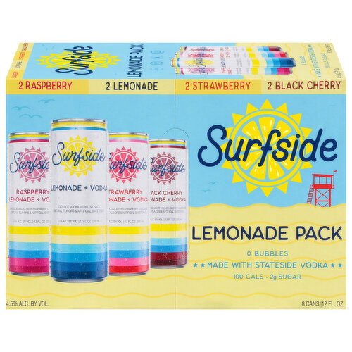 Surfside Assorted Vodka Lemonade Pack